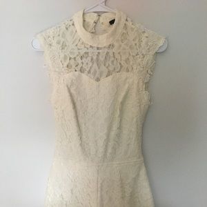Off white Lace Romper